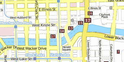 330 North Wabash Chicago Stadtplan
